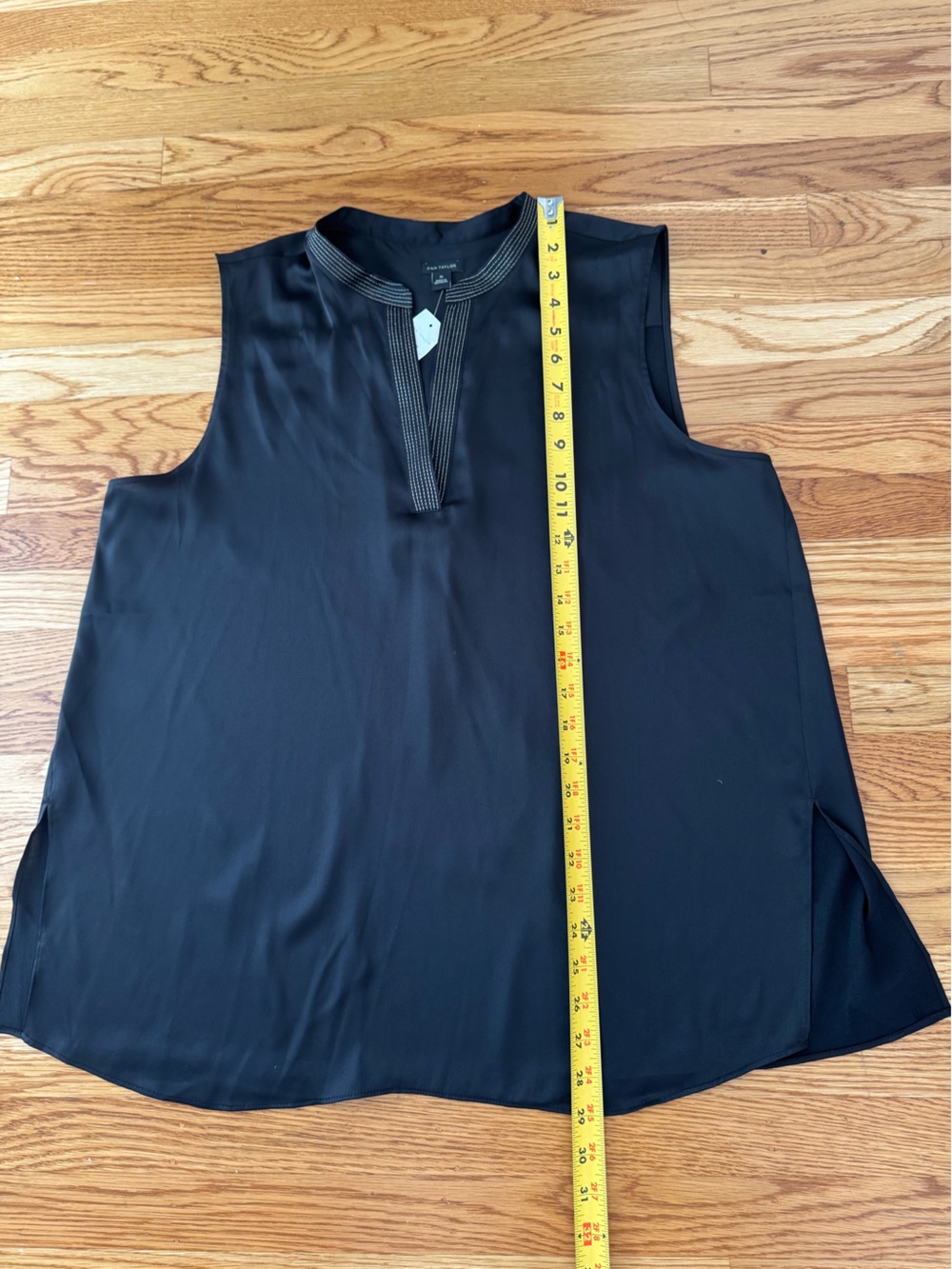 NWT Ann Taylor Black Sleeveless Tank Top